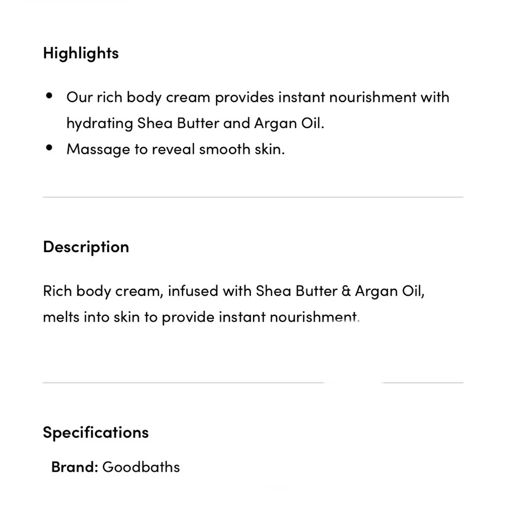 🦋$4~ Goodbaths Ultra-Moisturizing Body Cream ~ Cozy Hour ~ Full Size 10oz ~ NEW